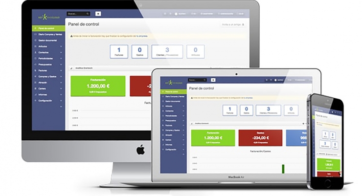 Programa de facturació per a autònoms de Key and Cloud.
