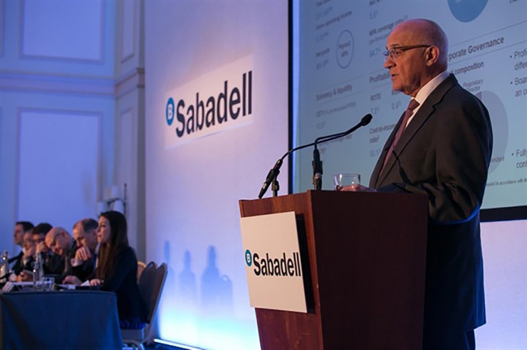 El president de Banc Sabadell, Josep Oliu.