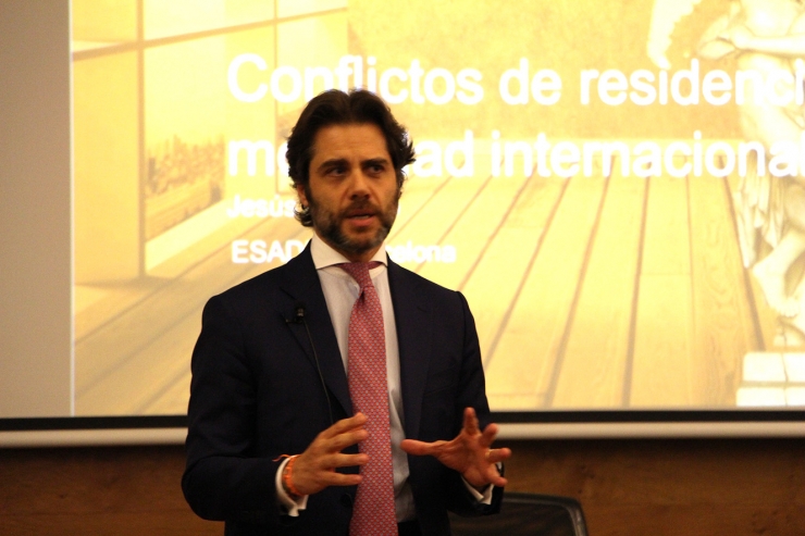 El professor d'ESADE, Jesús Romero, durant la conferència.
