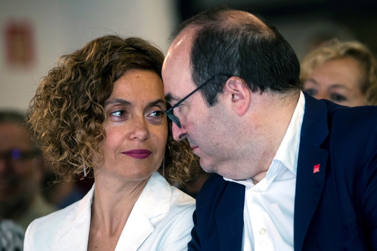 Meritxell Batet i Miquel Iceta.