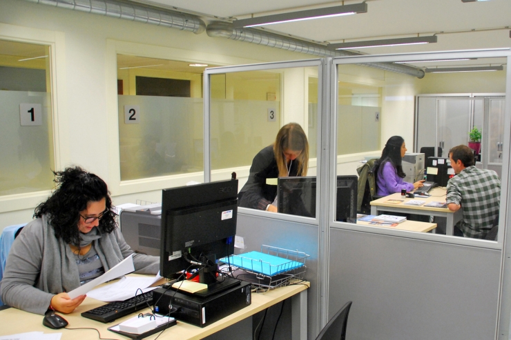 L'oficina del Servei d'Ocupació.