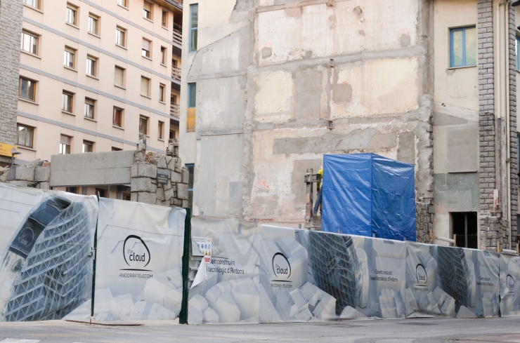 L'espai on havia de construir-se The Cloud.