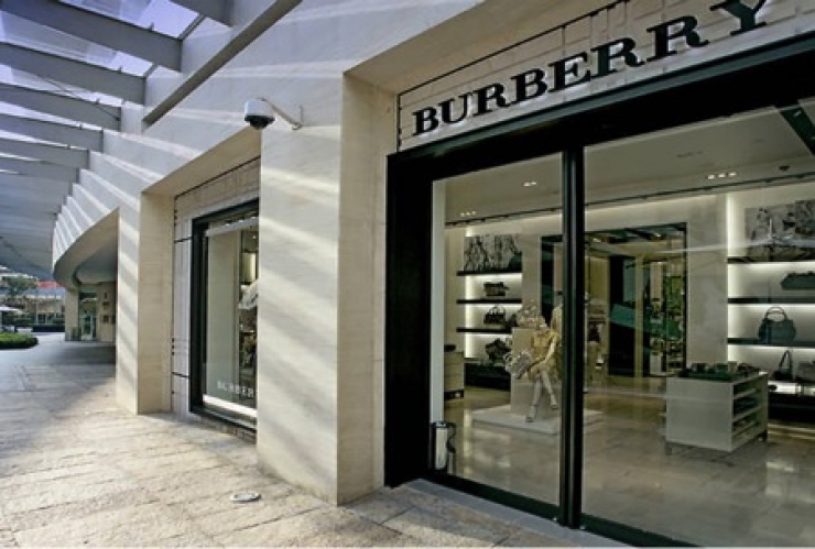 Una botiga de la marca Burberry.