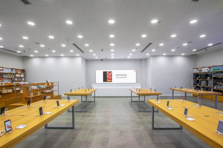 Interior d'una botiga Xiaomi.