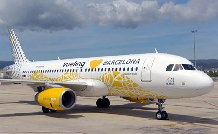 Un dels aparells de Vueling.