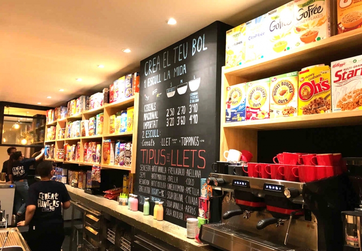 Un dels locals de Cereal Hunters Cafè.