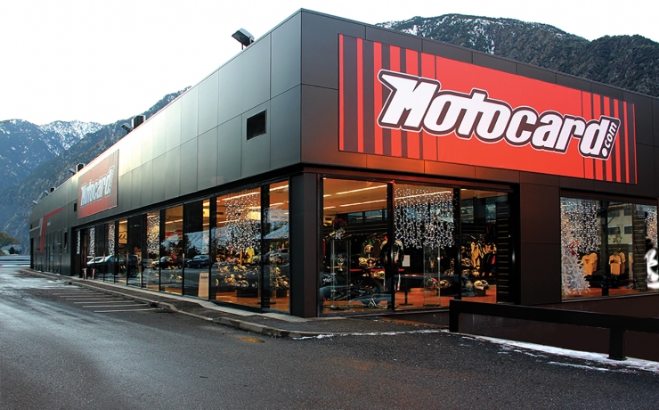 Una de les botigues Motocard, a Andorra la Vella.