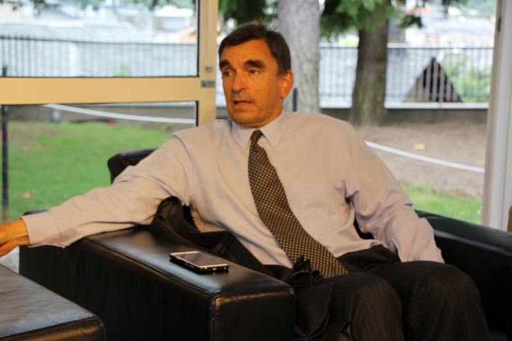 L'analista financer Walter Scherk, la setmana passada a Andorra la Vella.