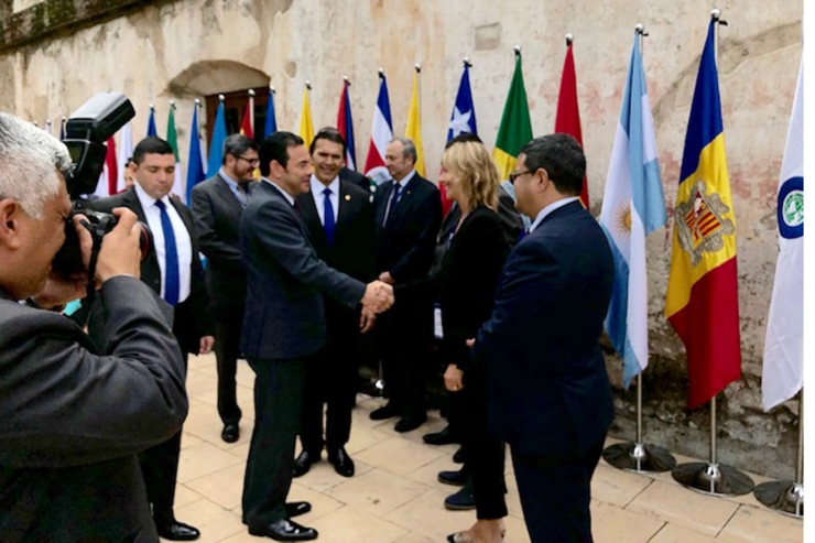 La secretària d'Estat d'Afers Socials, i Ocupació, Ester Fenoll, a la Conferència Iberoamericana de ministres de Treball, Ocupació i Seguretat Social.