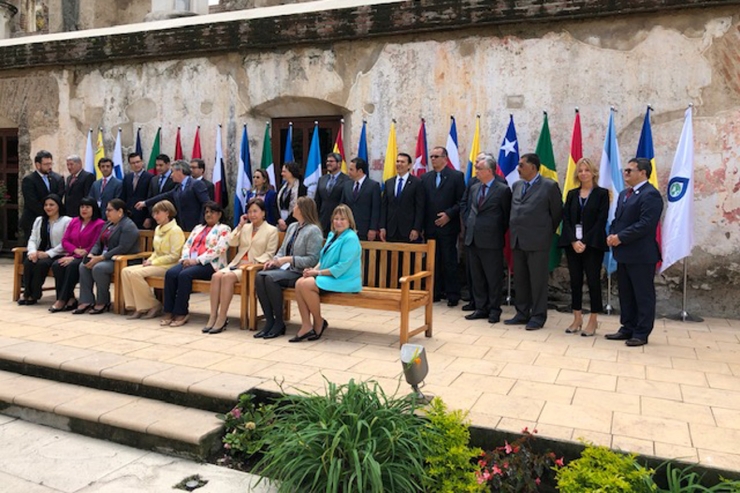 La secretària d'Estat d'Afers Socials, i Ocupació, Ester Fenoll, a la Conferència Iberoamericana de ministres de Treball, Ocupació i Seguretat Social.