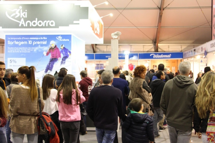 Visitants de l'edició passada de la Fira d'Andorra la Vella.