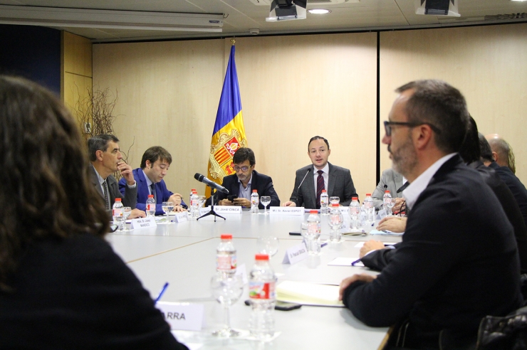 Un moment de la comissió nacional de l'habitatge.