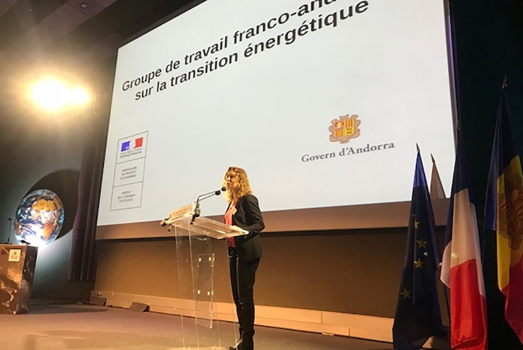 La ministra de Medi Ambient, Agricultura i Sostenibilitat, Sílvia Calvó, durant la inauguració de l'acte.