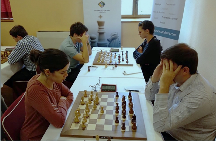 Participants en un torneig d'escacs.