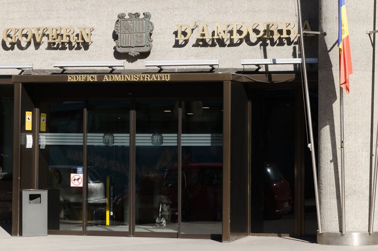 Una imatge de l'edifici administratiu del Govern.