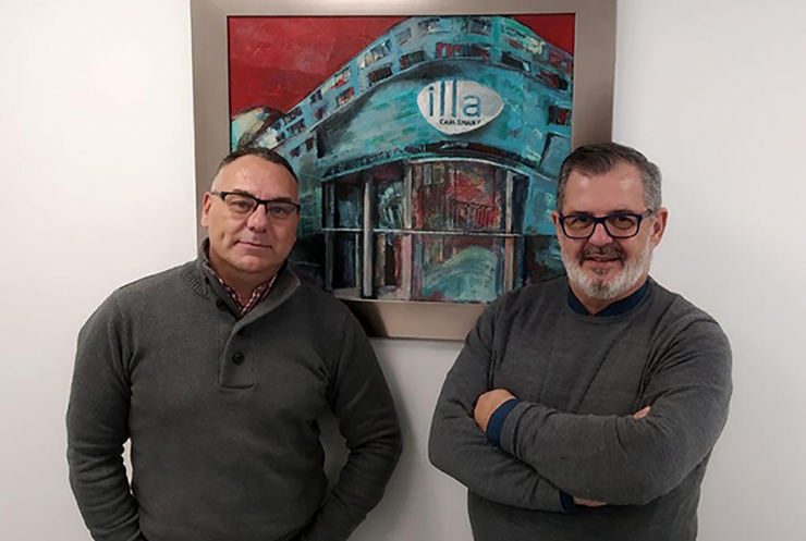 El gerent d’Illa Carlemany, Jorge Fonseca, i el director del departament de Màrqueting i Comunicació, Andreu Invernon.
 