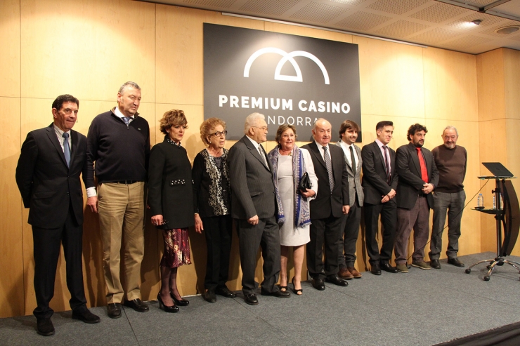 Els promotors andorrans del projecte de Barrière el dia de la seva presentació, al desembre del 2017.