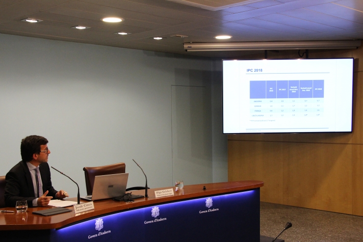 Jordi Cinca en la roda de premsa d'aquest dimecres.