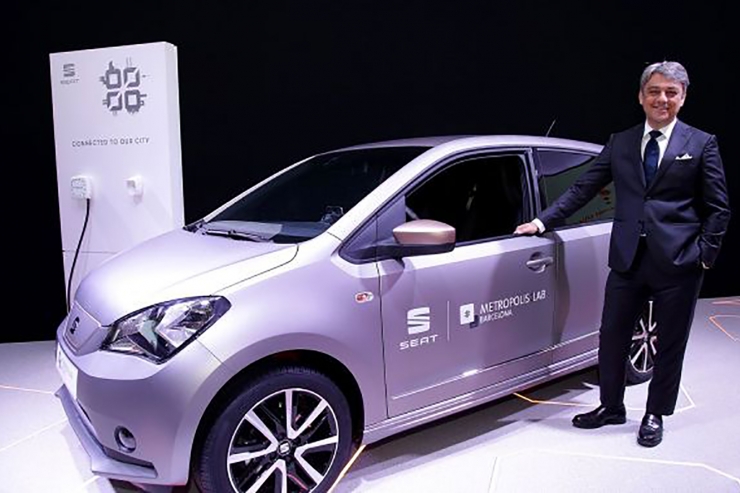 El director general de Seat, Luca De Meo, en una anterior edició de l'MWC.