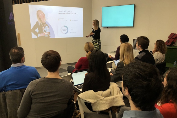 Un moment de la ponència d'aquest dijous a Actua.