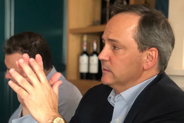 El president de Vass, Javier Latasa.
 