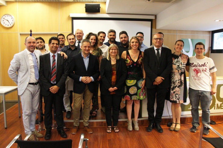 Fotografia de tots els participants en el Taller d'Emprenedors 2018.