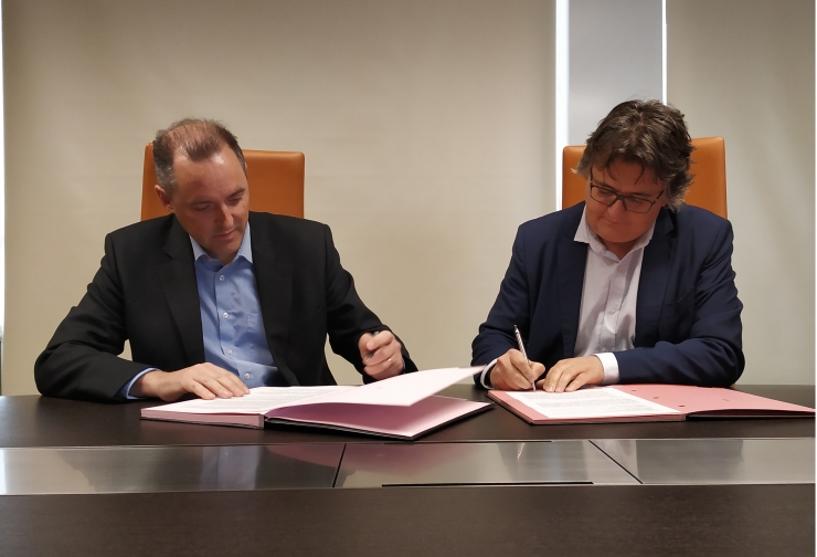 L'acte de signatura de divendres passat.