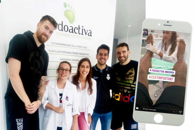 La clínica Podoactiva Andorra atén els jugadors del MoraBanc Andorra.