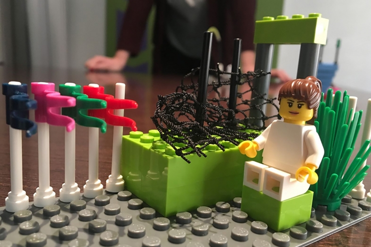 Peces de Lego utilitzades en la motivació dels equips de treball.