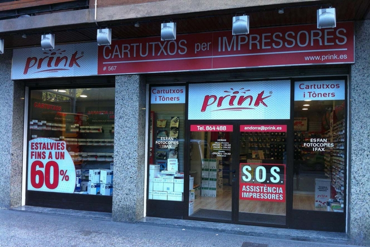 Establiment Prink d'Andorra la Vella.