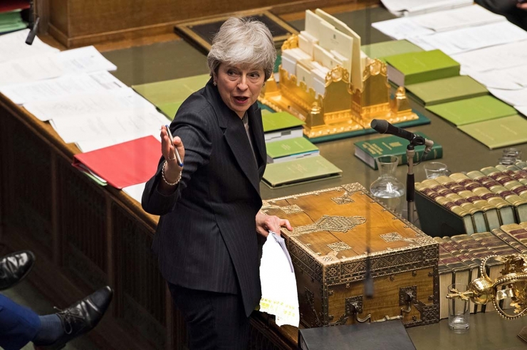 La primera ministra britànica, Theresa May.