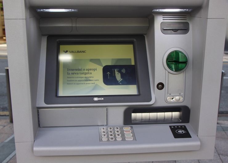 Un caixer d'una entitat bancària andorrana.