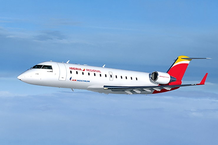 Un avió de la companyia Air Nostrum.