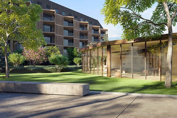 Fotomuntatge de com serà el conjunt residencial.