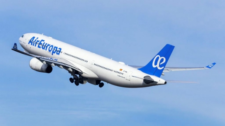 Un dels avions d'Air Europa.
