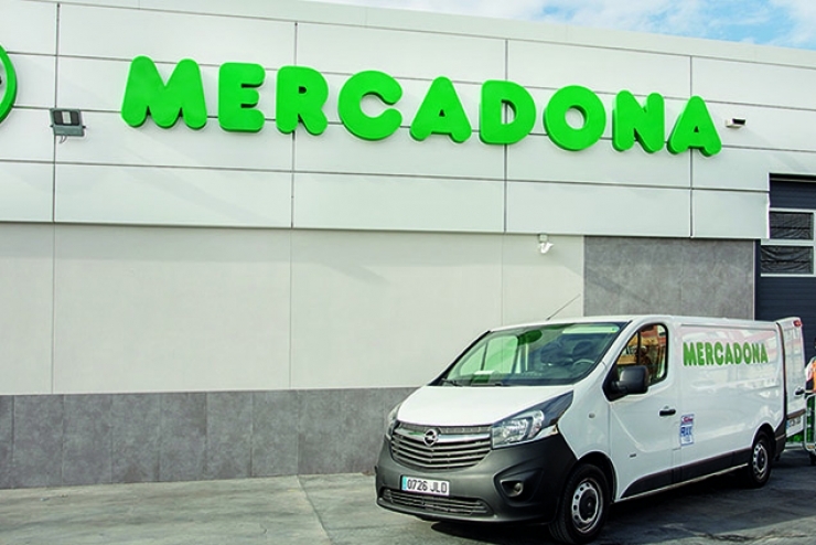 Exterior d'un supermercat Mercadona.
