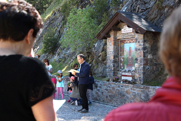Un moment de la celebració de la diada a la Mare de Déu de l'Ecologia.