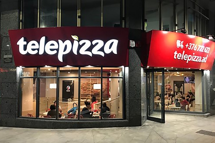 Establiment Telepizza a Andorra.