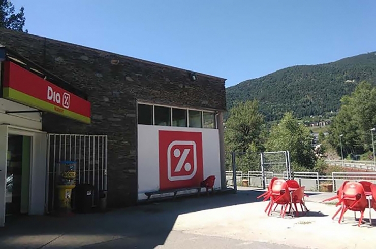 El supermercat Dia a la Massana.