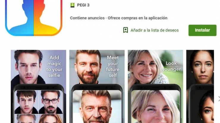 FaceApp permet fer que els rostres semblin més vells, més joves, d'un altre sexe o fins i tot afegir-hi una barba de la manera més realista.
