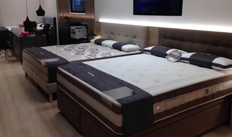 Interior d'una botiga de mobles.