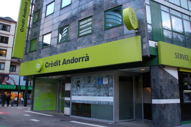 L'edifici central de Crèdit Andorrà.