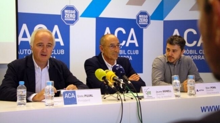 Una roda de premsa de l'ACA.