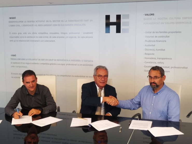 Sergio Gracia, Josep Maria Civil i Alejandro Martínez.