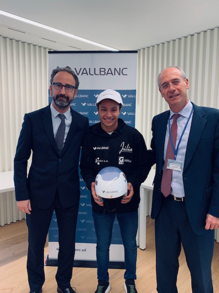 L'esportista signa un acord amb l'entitat bancària Vall Banc.