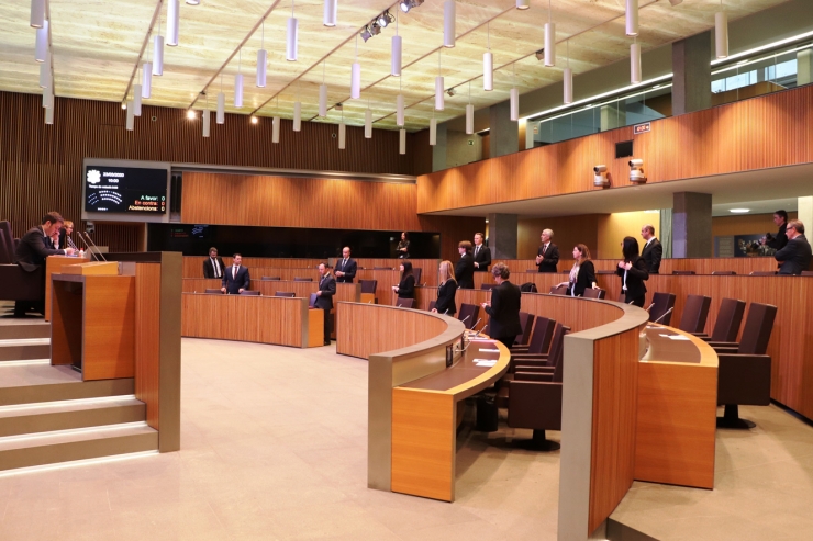 La sessió de Consell General en què es van aprovar els dos textos.