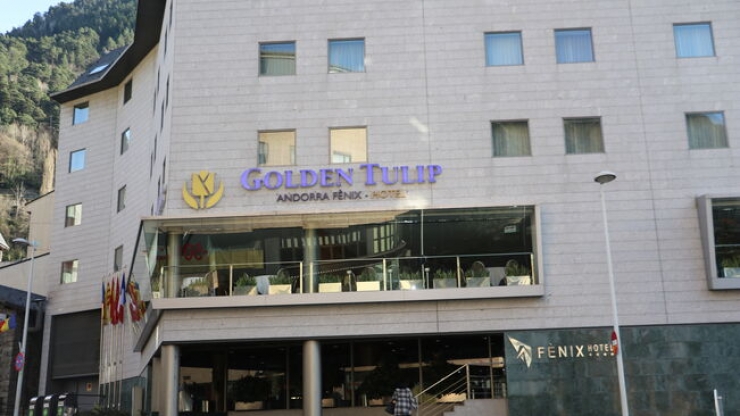 La façana d'un hotel escaldenc.