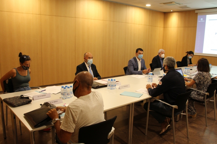Un moment de la reunió del consell econòmic i social mantinguda aquest dijous.