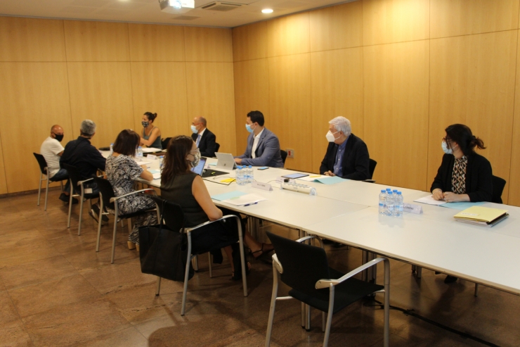 Un moment de la reunió del consell econòmic i social mantinguda aquest dijous.
