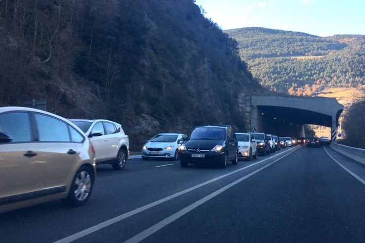 Retencions de vehicles a la frontera hispanoandorrana.
